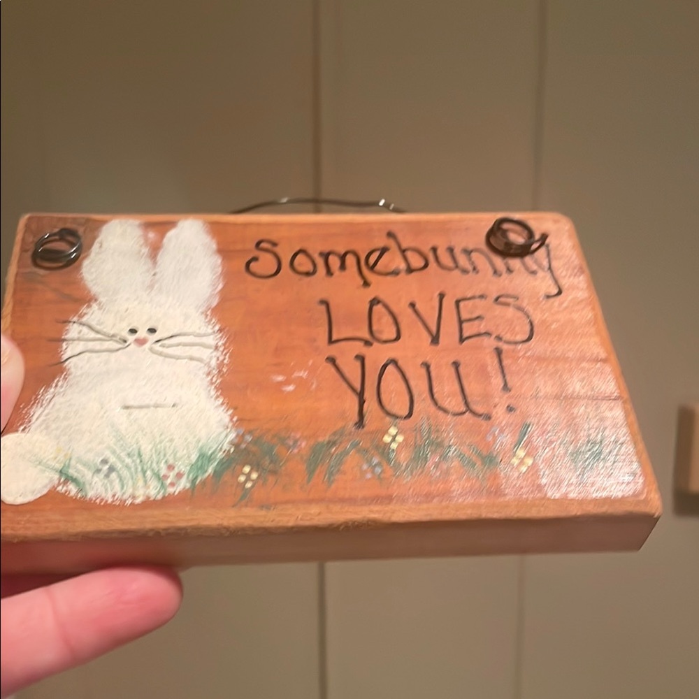 Rustic Brown Bunny Wall Sign - Picture 4 of 10